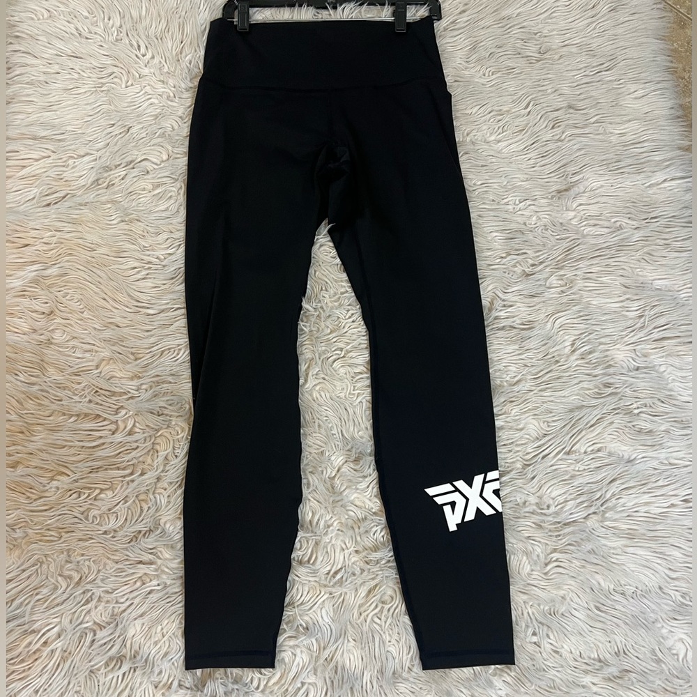 PXG Black Leggings with White Logo